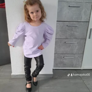 Little Charm tričko s dlhým puff rukávom